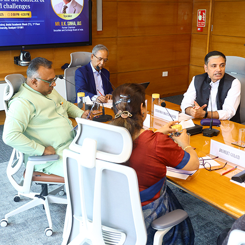 Lecture: U.K. Sinha on SEBI & Regulation